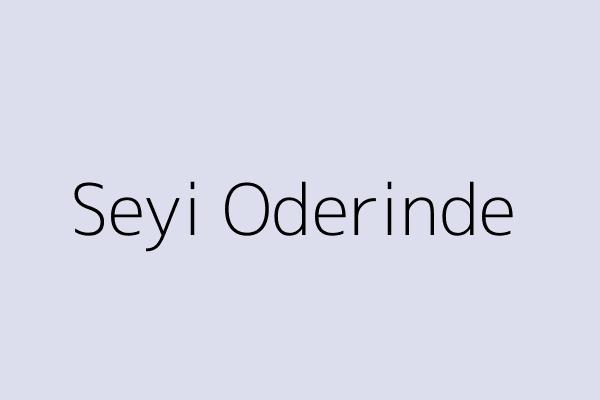 Seyi Oderinde